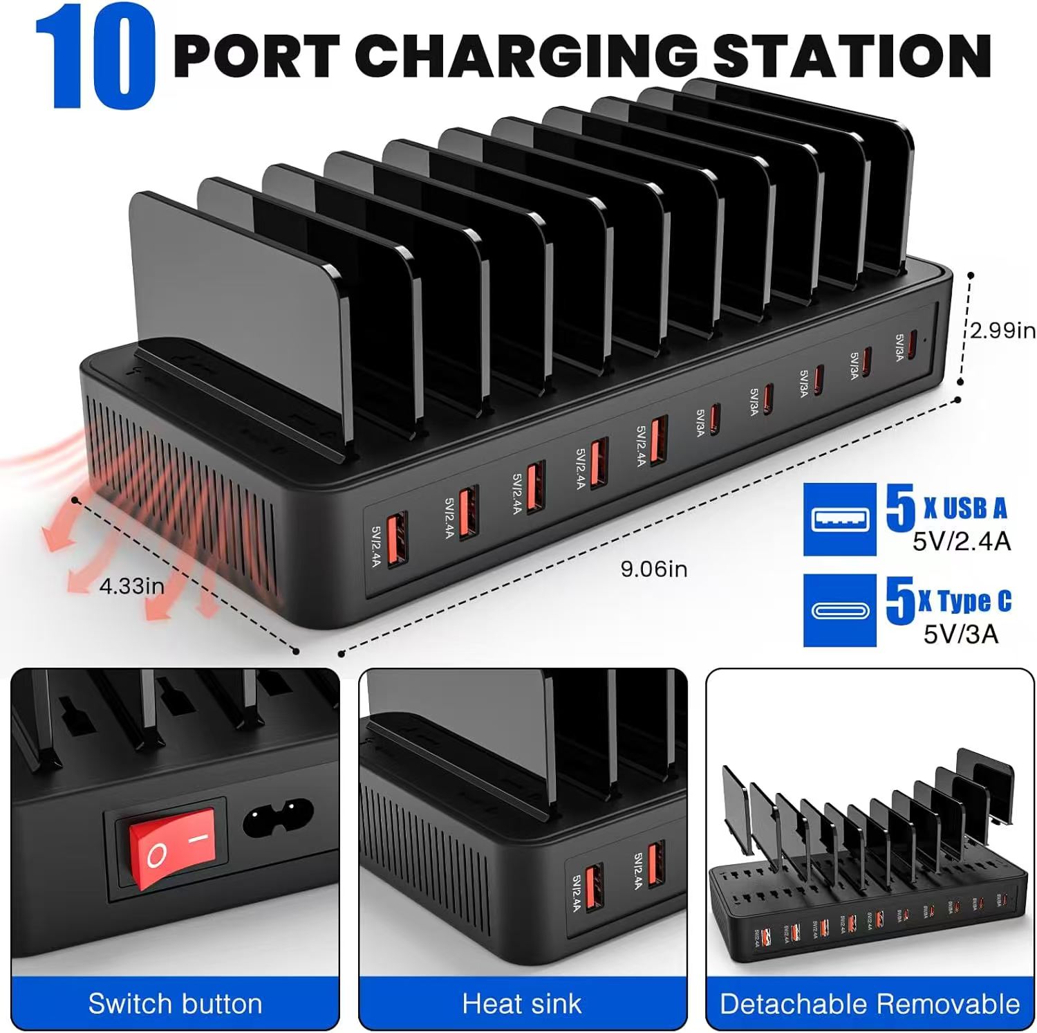 100W Power Hub Charger Stand:  - Office Xp review and price