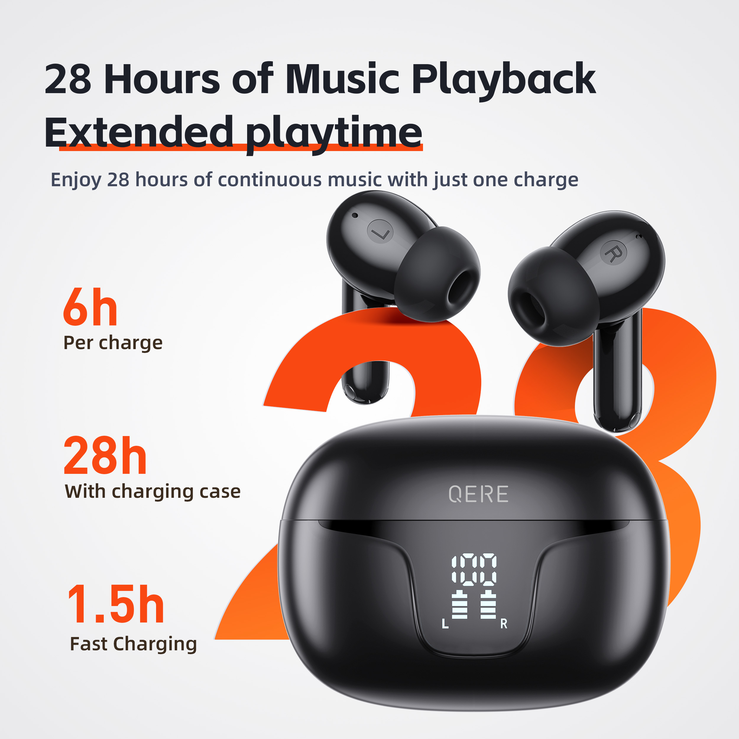 QERE E60 Wireless Headphones,  - Office Work Tech review and price
