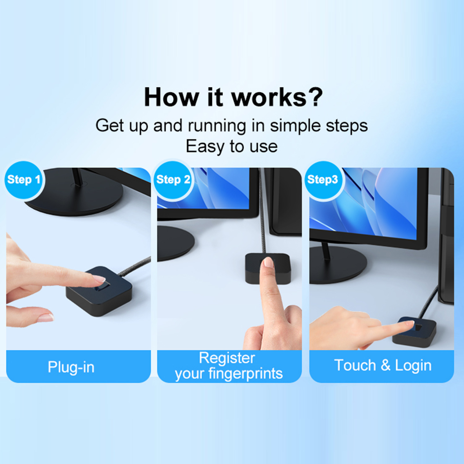 USB Fingerprint Reader with 5f - Fingerprint Reader Usb review and price