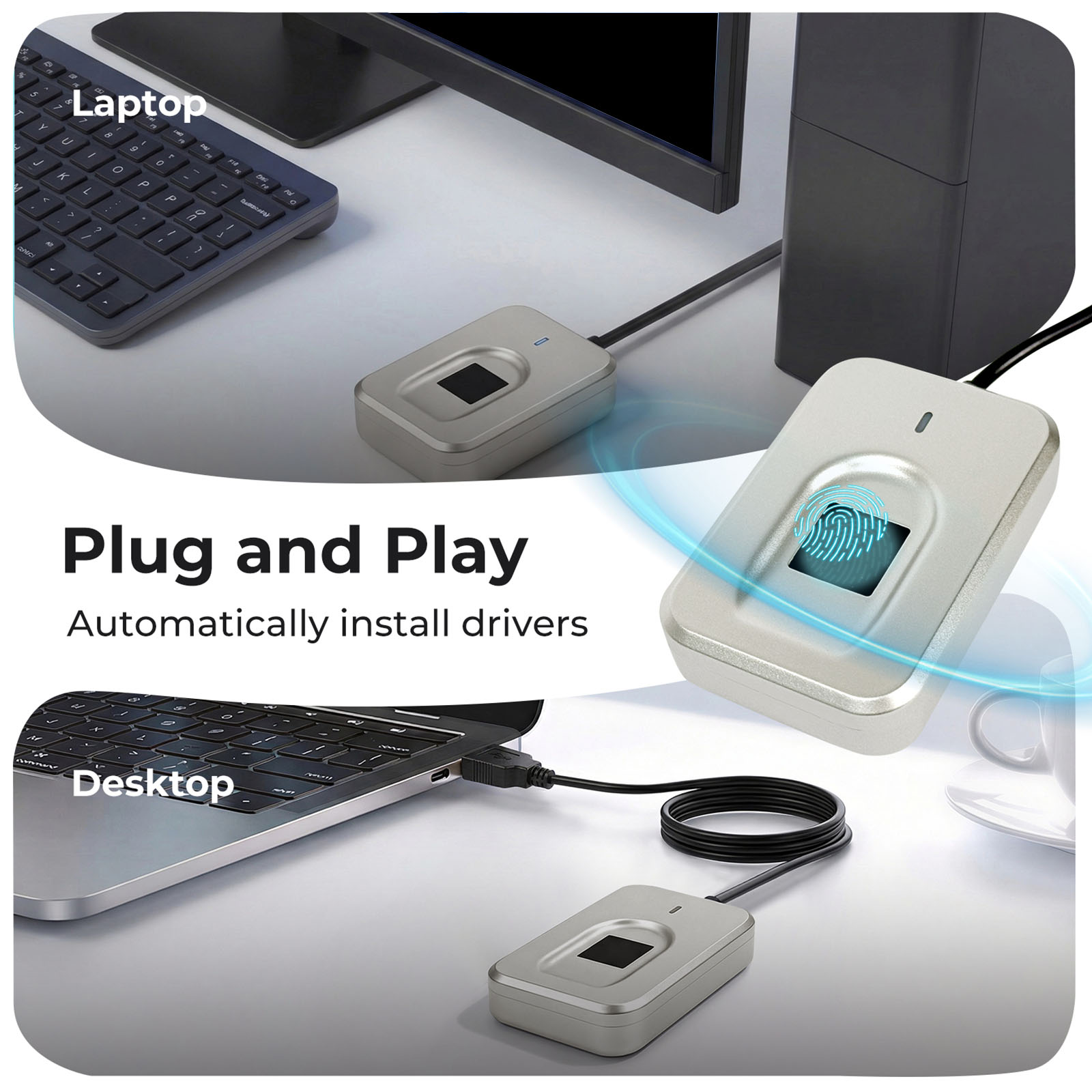 For Windows 10 11 Hello Biomet - Fingerprint Reader Usb review and price