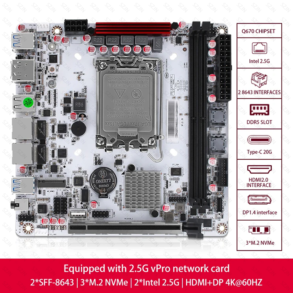 Q670 ITX NAS Motherboard Kit,  - Office Tech Typing review and price