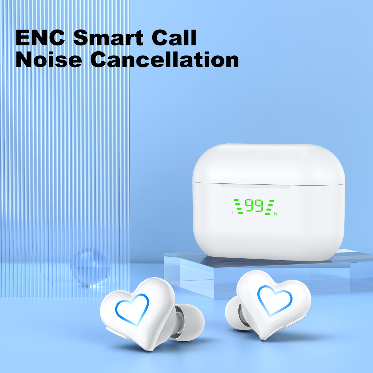 New heart shaped wireless blue - Office Work Tech review and price